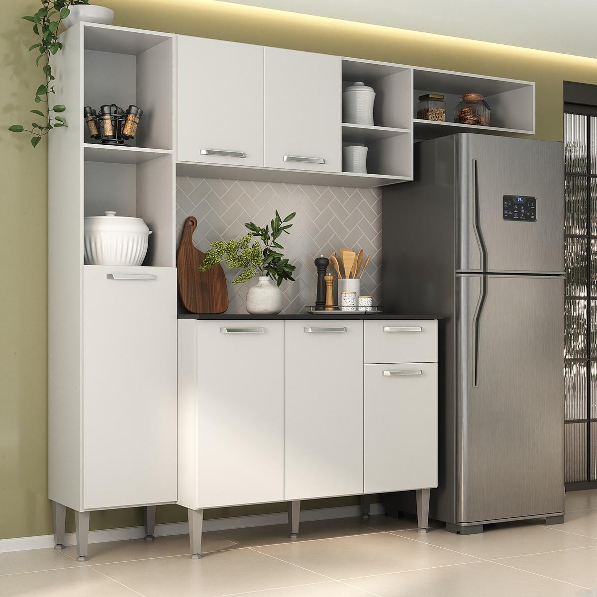 Armário De Cozinha Compacta Smart Multimóveis Mp2359 Branco