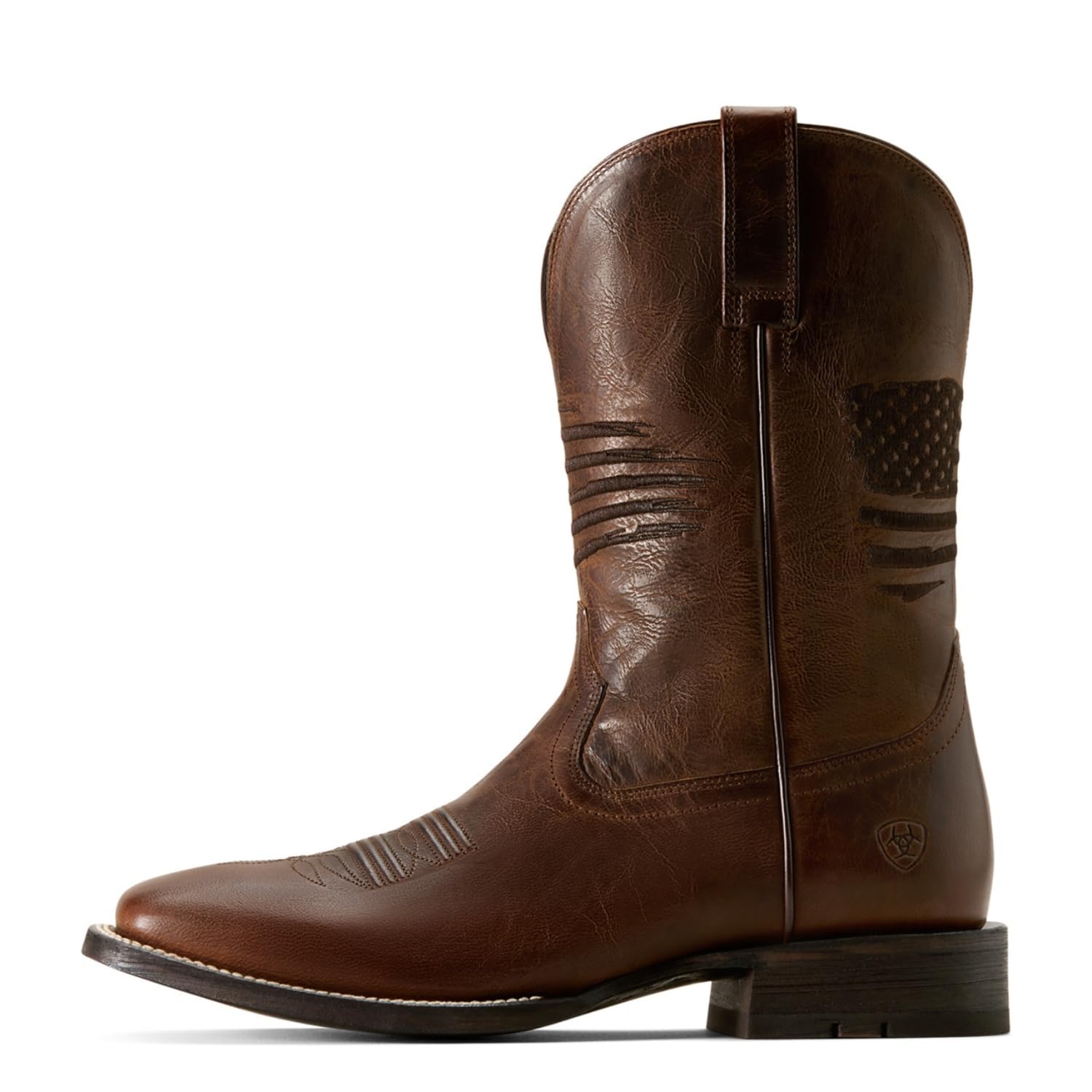 Western Boot Ariat Circuit Patriot Weathered Ban Para Homens