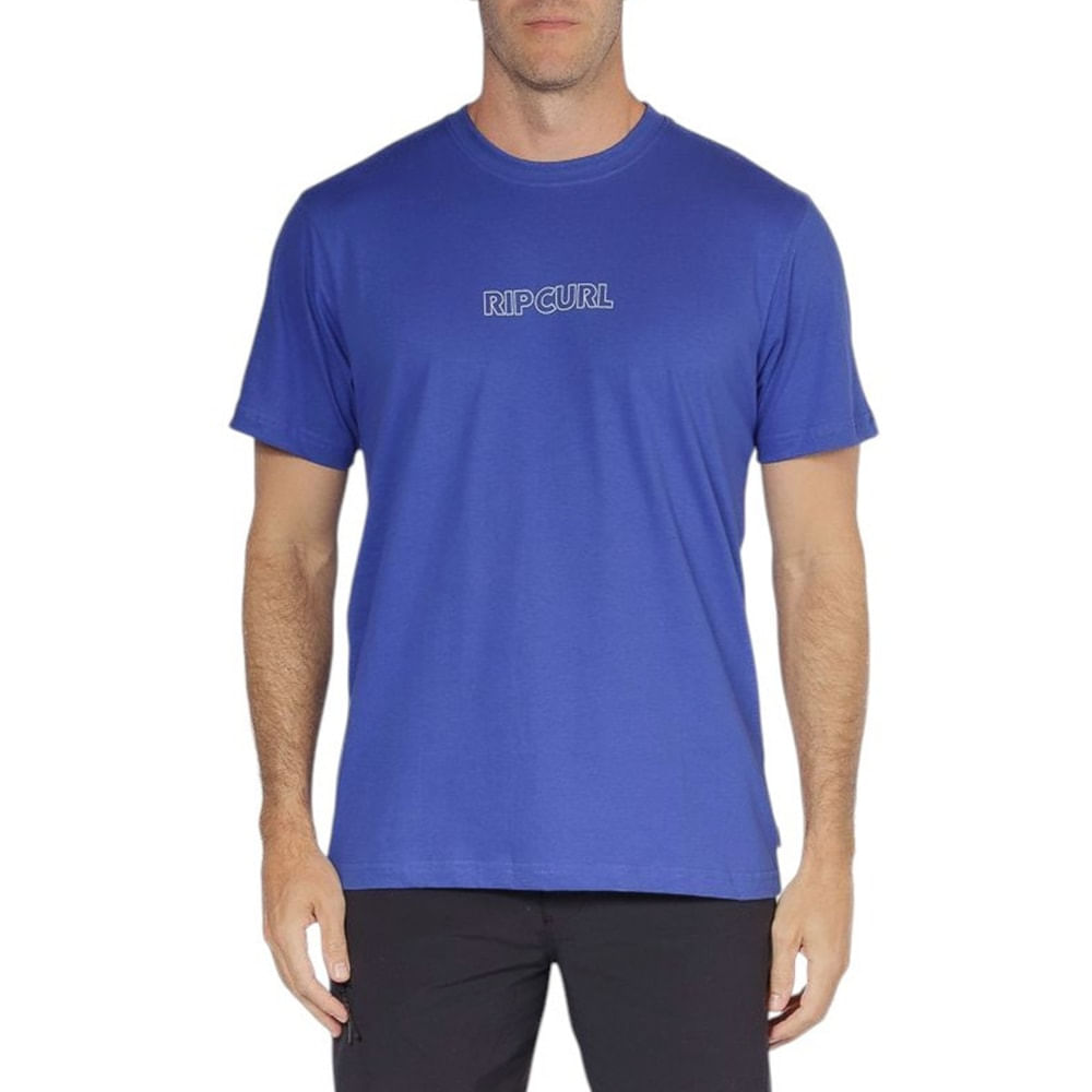 Camiseta Rip Curl 0510mte Eletric Cobalt