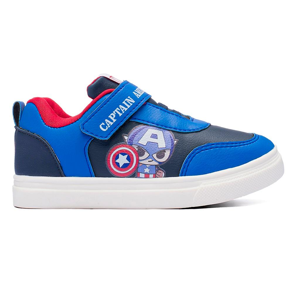 Tenis Disney Capitao America Ref Mca01dy Marinho/vermelho 22
