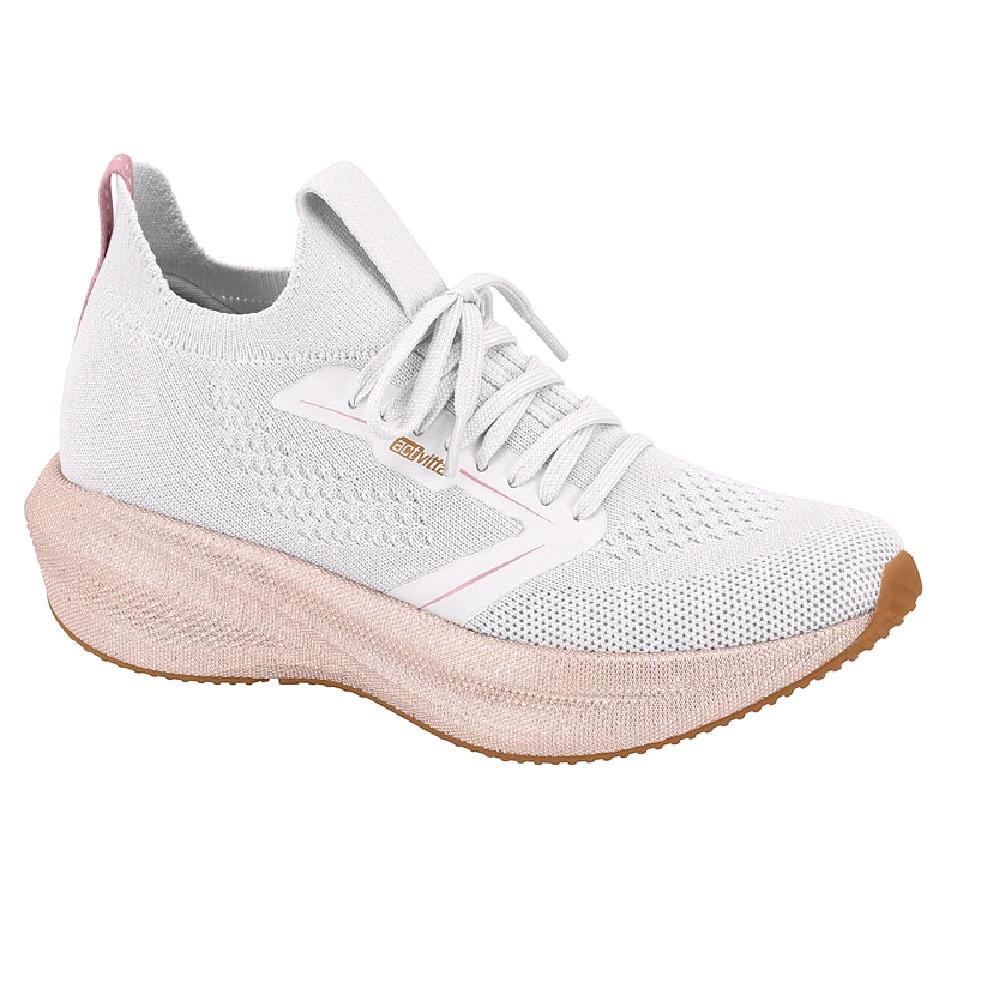 Tenis Actvitta Casual Ref 4849.502.30384 Branco/branco/rosa Antigo/caramelo 36
