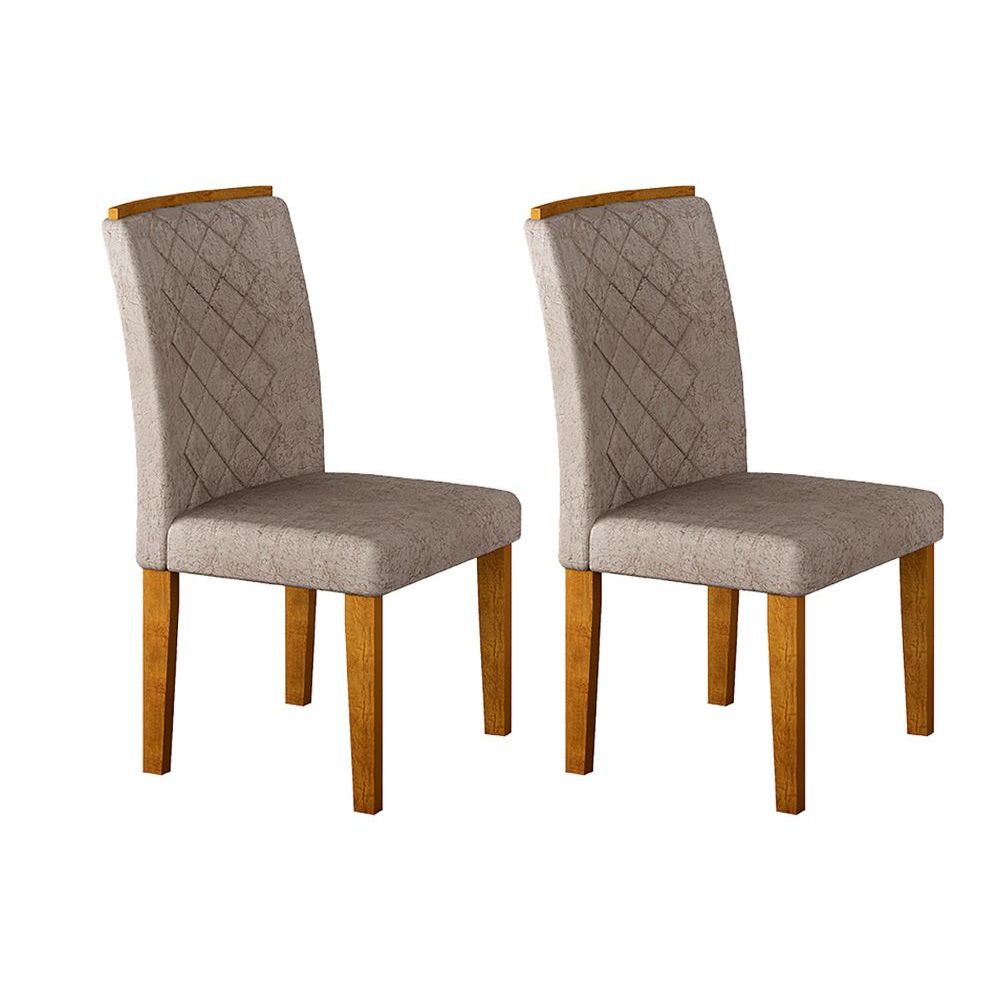 Cadeira Rufato Jade Mdf Imbuia (2 Unidades) Imbuia/Choco