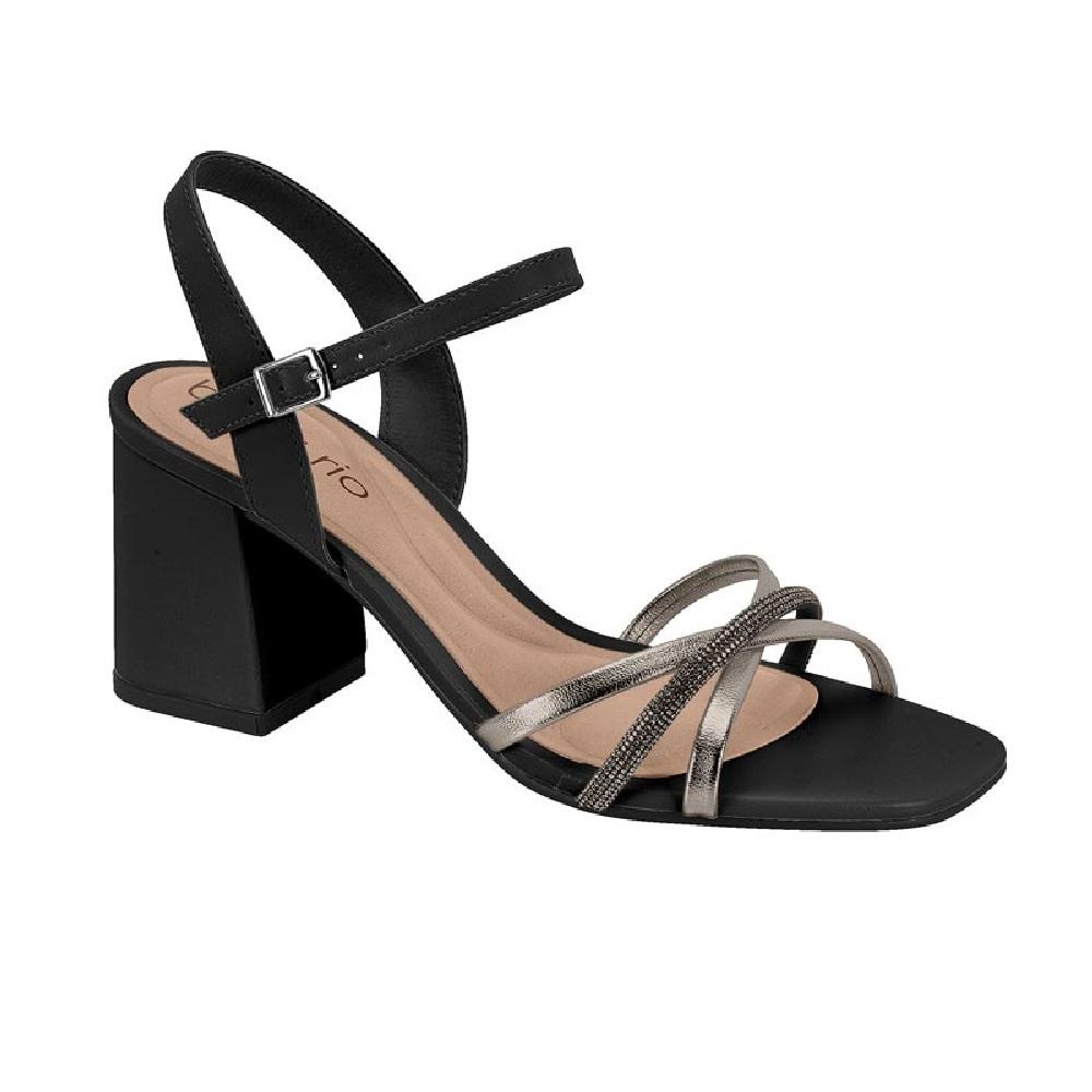 Sandalia Beira Rio Salto Bloco Ref 8436.247.31188 Preto 35