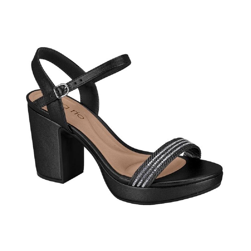 Sandalia Beira Rio Ref 8371.222.30962 Preto/grafite 38