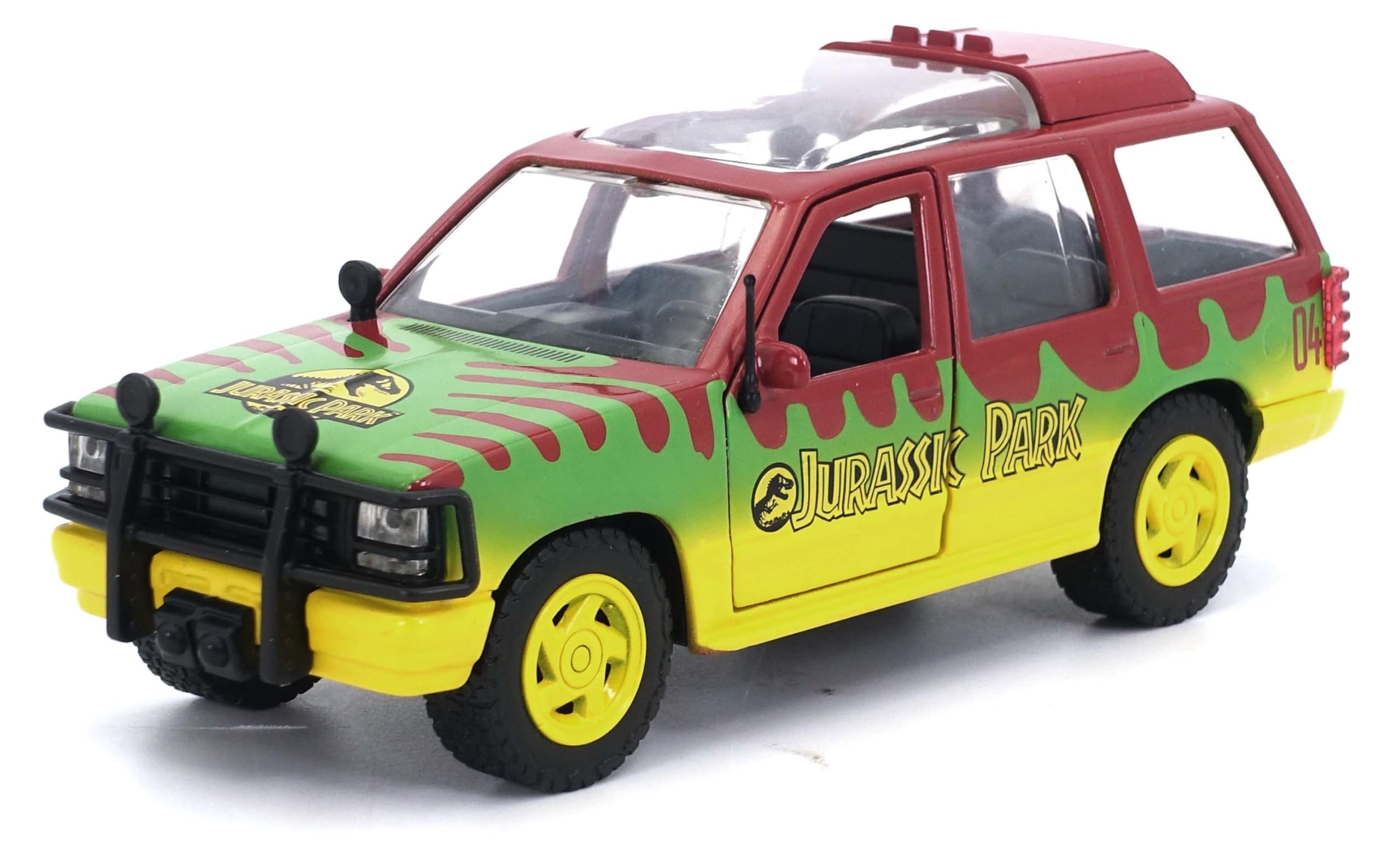 Carro De Brinquedo Jada Toys Para Explorer Jurassic Park 1993 Em Escala 1/32
