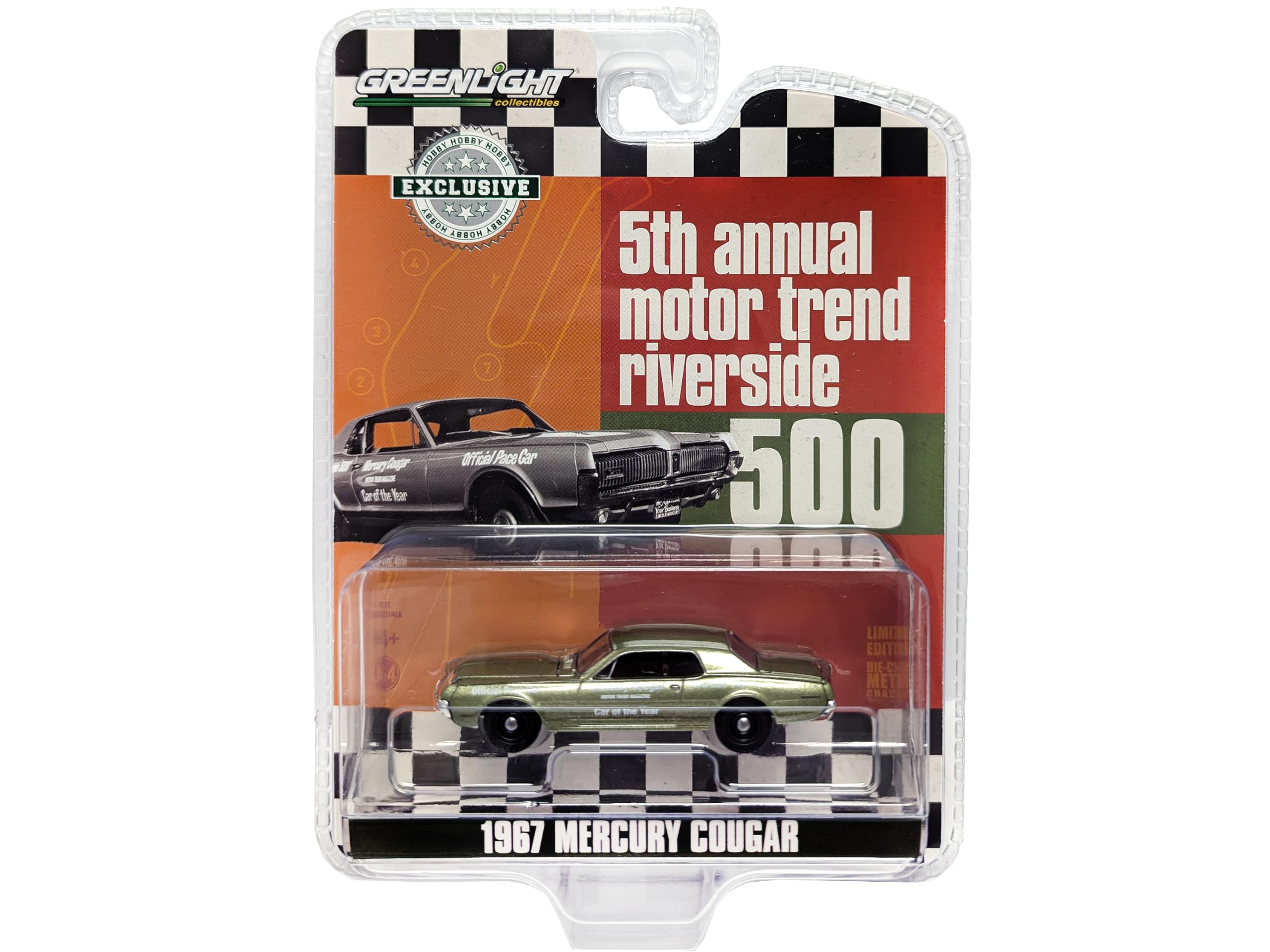 Colecionáveis De Carros Modelo Diecast 1967 Mercury Cougar 1:64