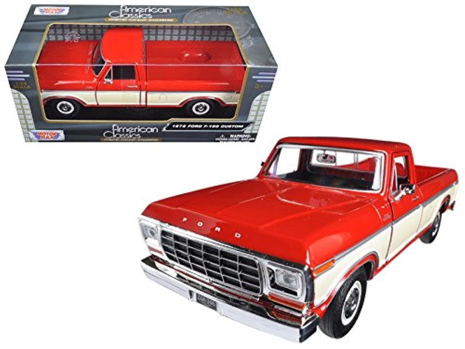 Modelo De Carro Motormax 1979 Ford F-150 Picape Escala 1/24