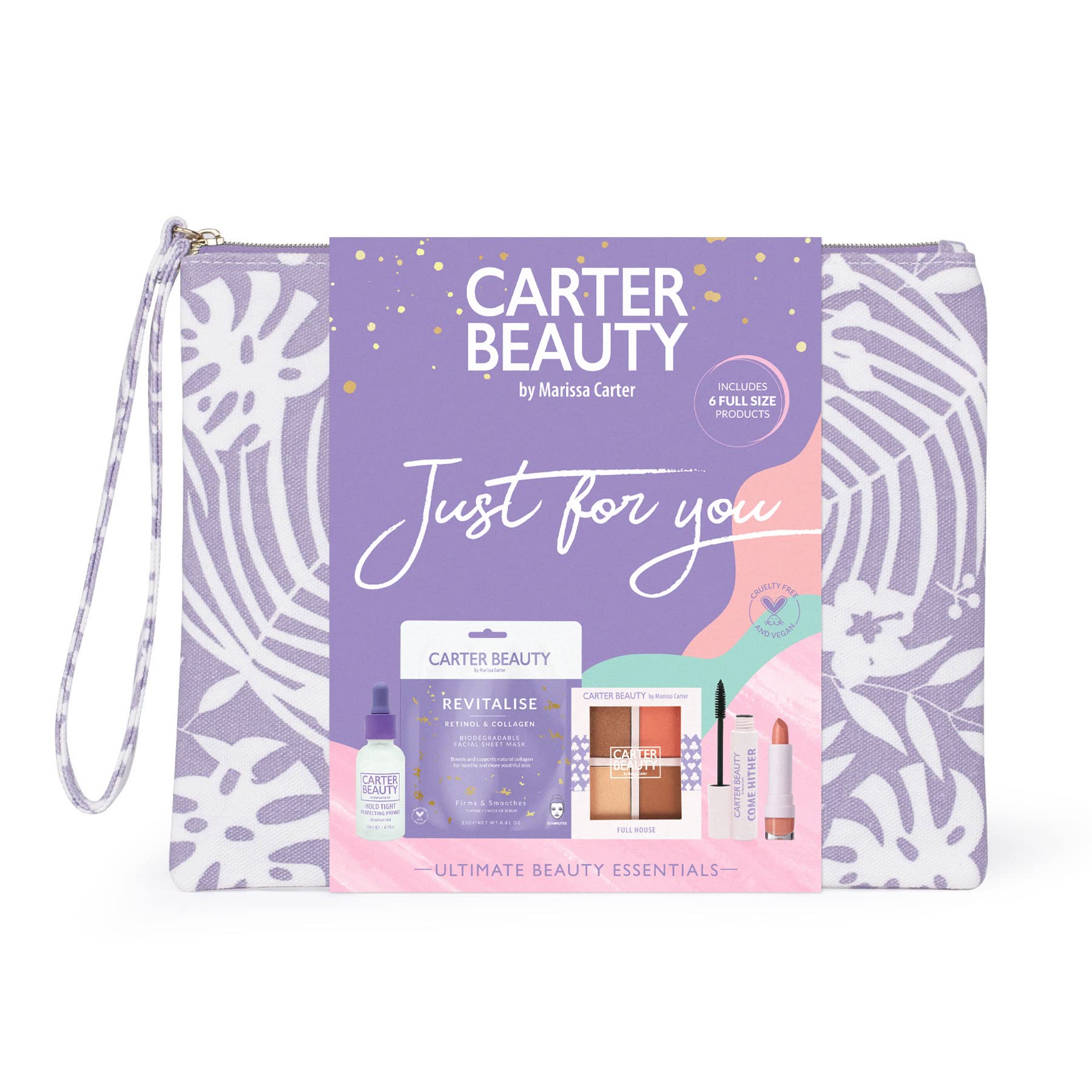 Conjunto De Cosméticos Carter Beauty Just For You Para Mulheres, 6 Peças
