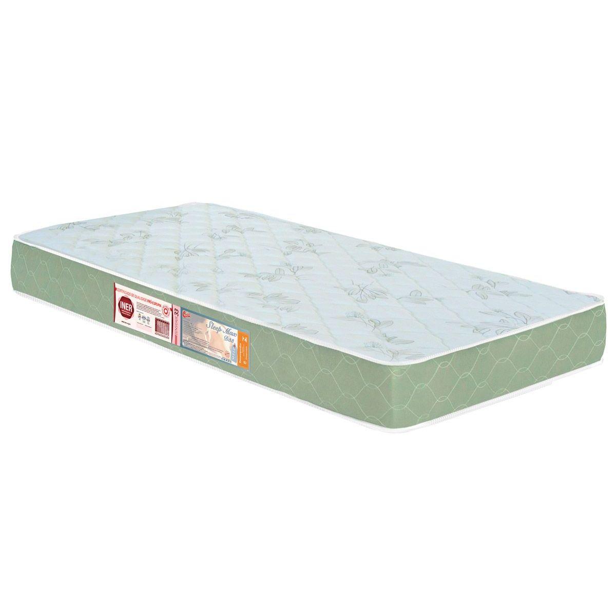 Colchao Castor D33 Sleep Max Duplo 18cm 100x200x18