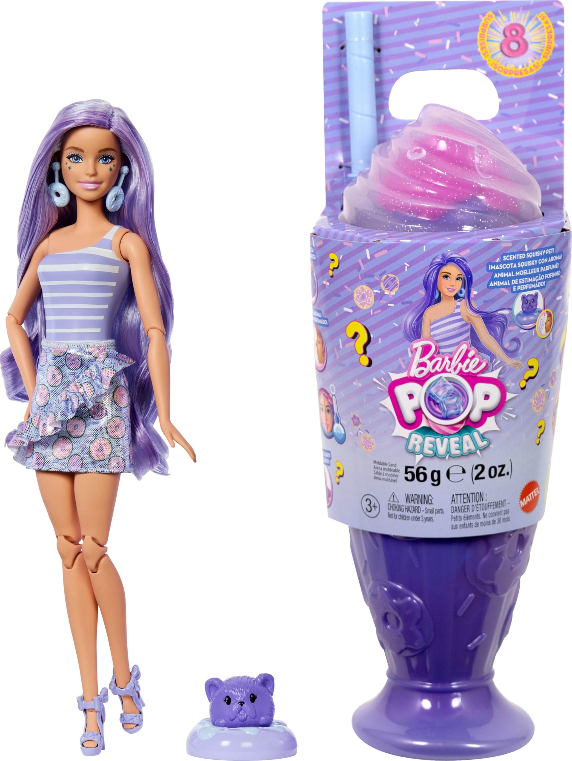 Boneca Moderna Barbie Pop Reveal Treat Series Com 8 Surpresas