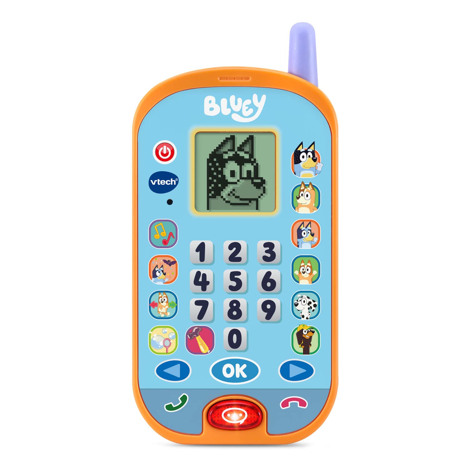 Toy Phone Vtech Bluey Ring Ring Ring Com Jogos E Ativação Por Voz