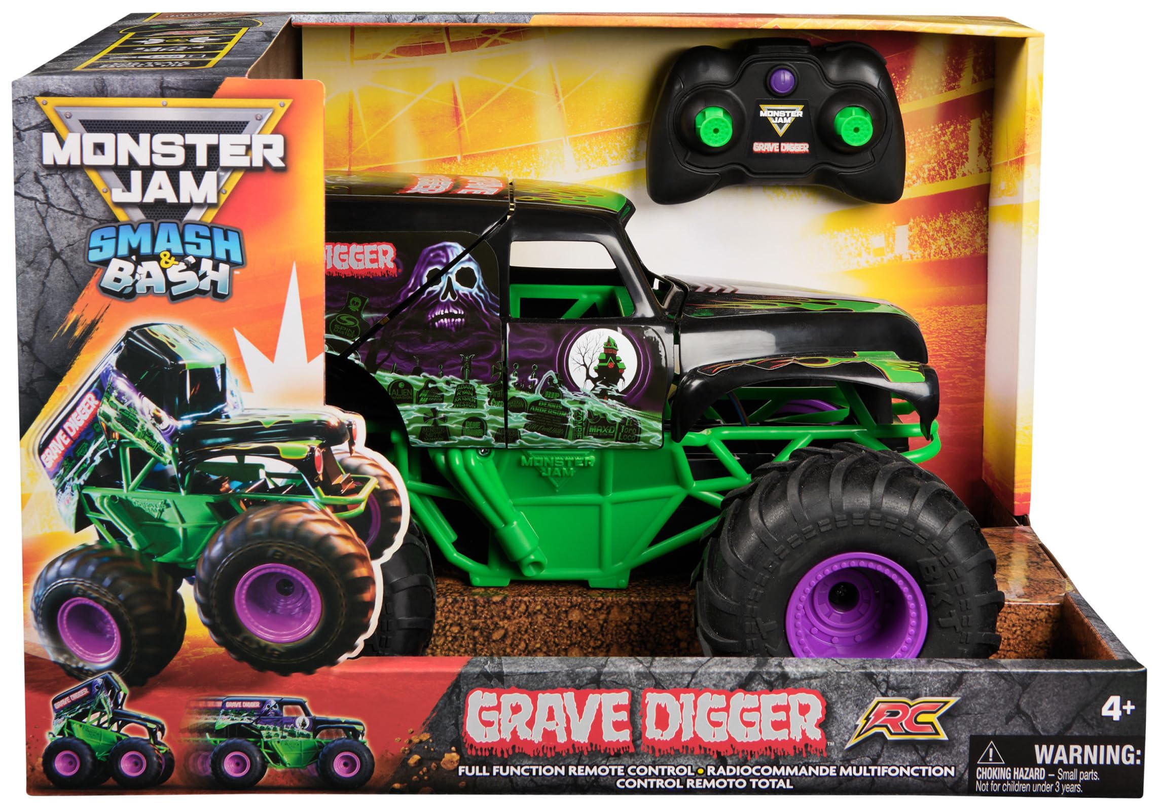 Controle Remoto Monster Truck Monster Jam Grave Digger 1:15