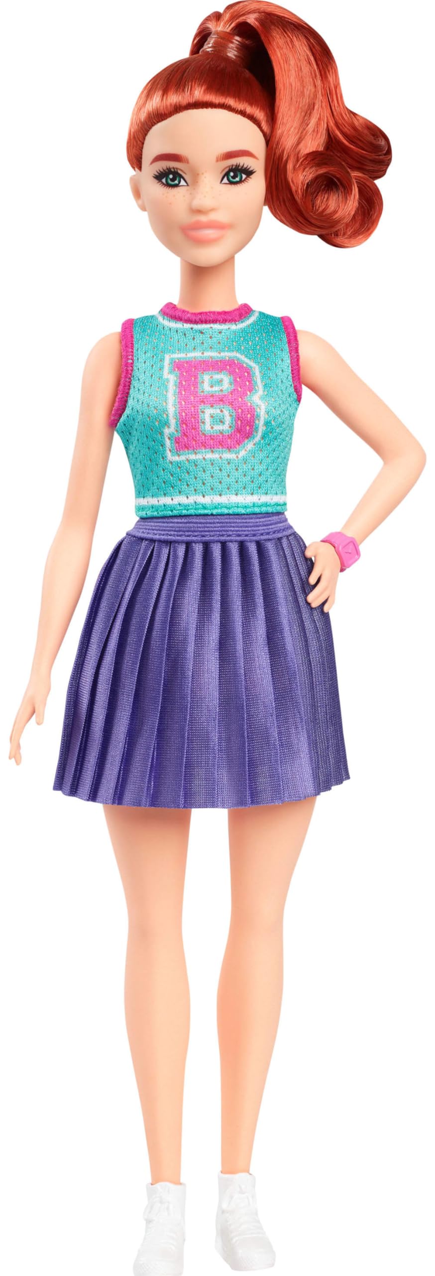 Boneca De Moda Barbie Fashionistas #232 Com Cabelo E Roupa Ruivos