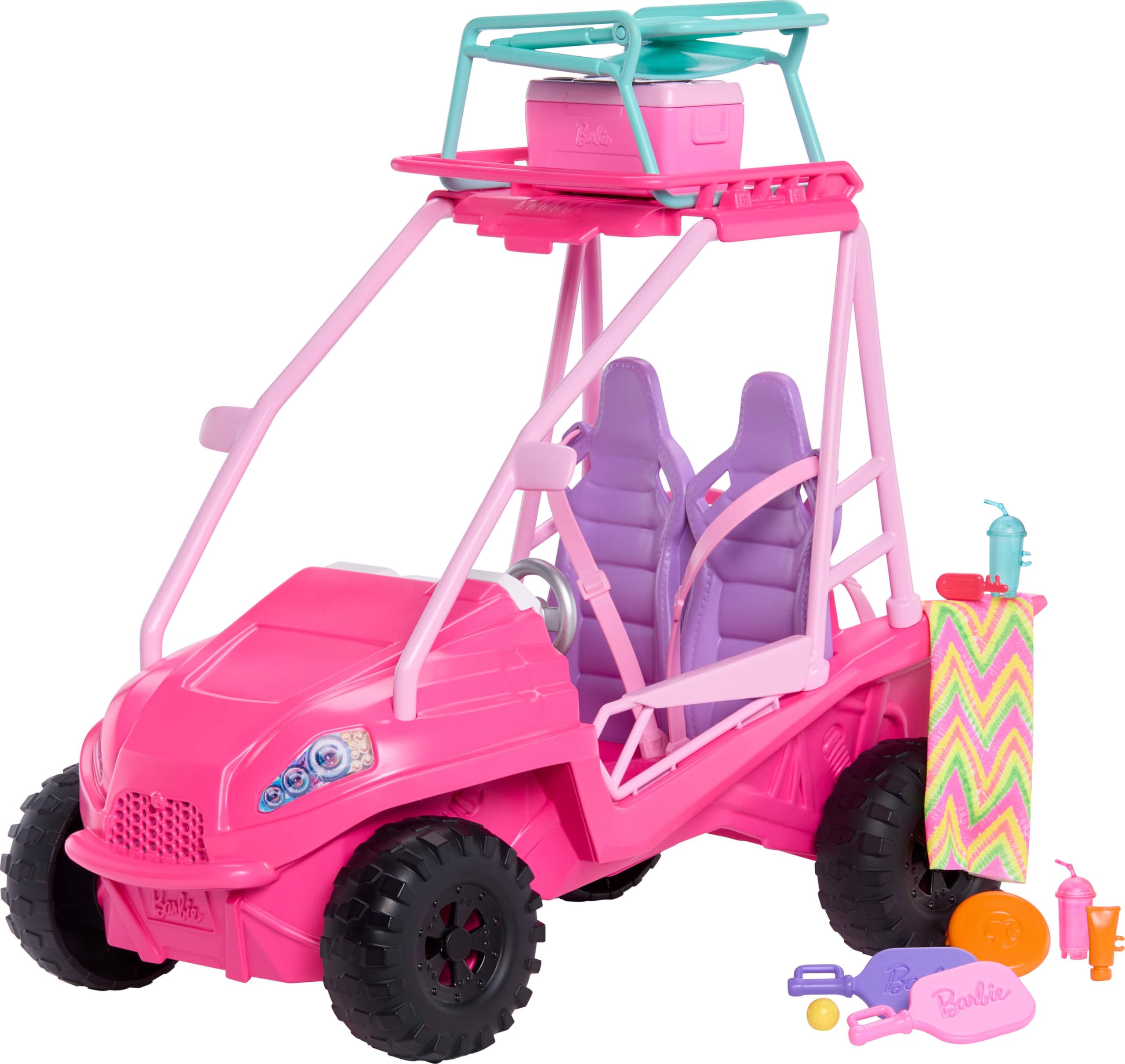 Conjunto De Brinquedos Barbie Mysteries Beach Detectives Buggy