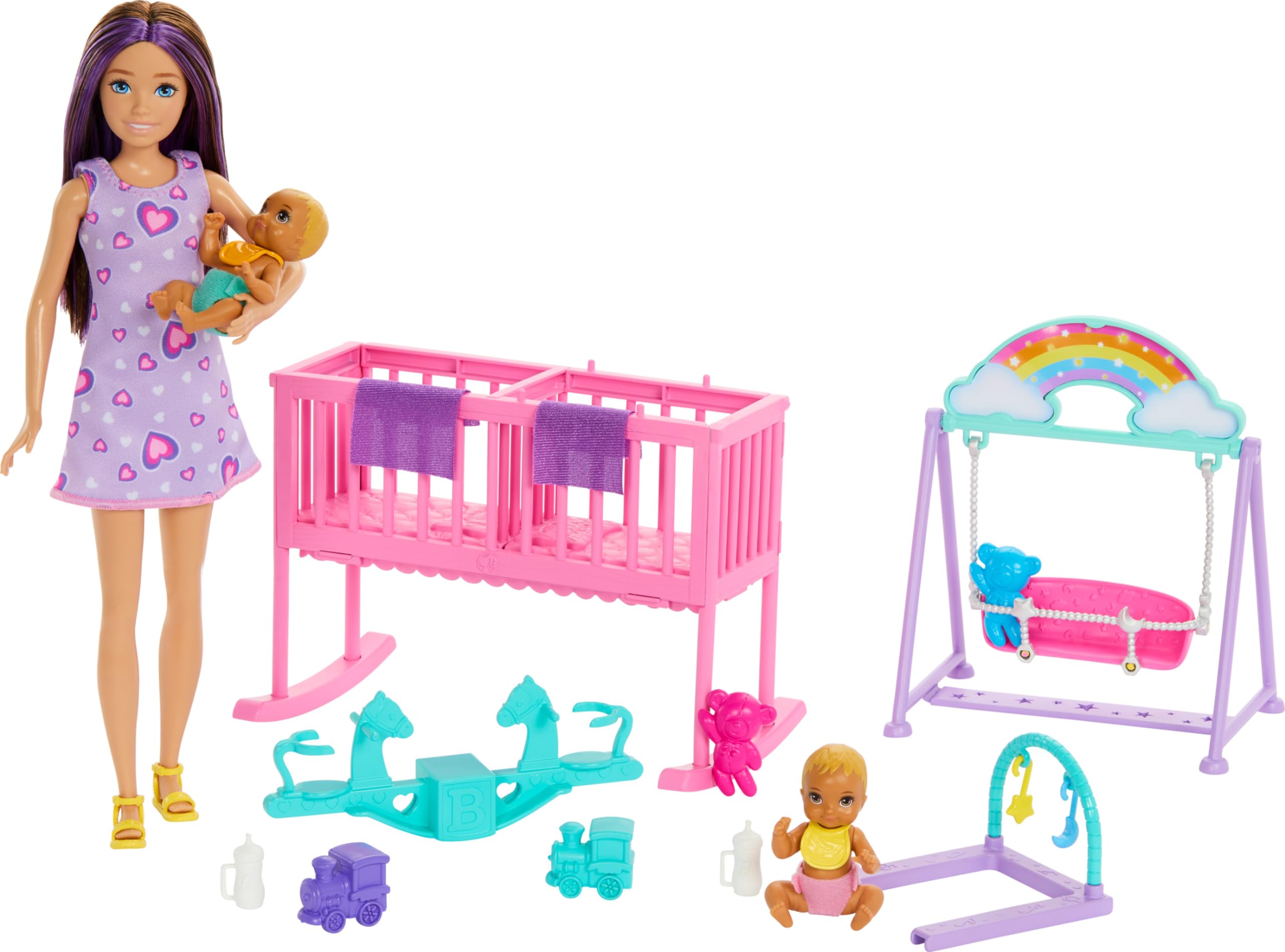 Playset De Bonecas Barbie Skipper E Berçário Com Bonecas Gêmeas