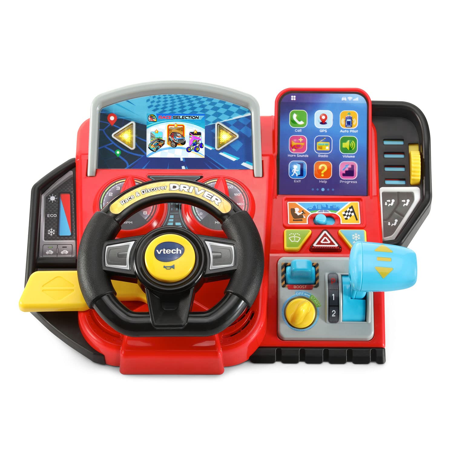 Driving Toy Vtech Race And Discover Driver Para Crianças De 3 A 6 Anos