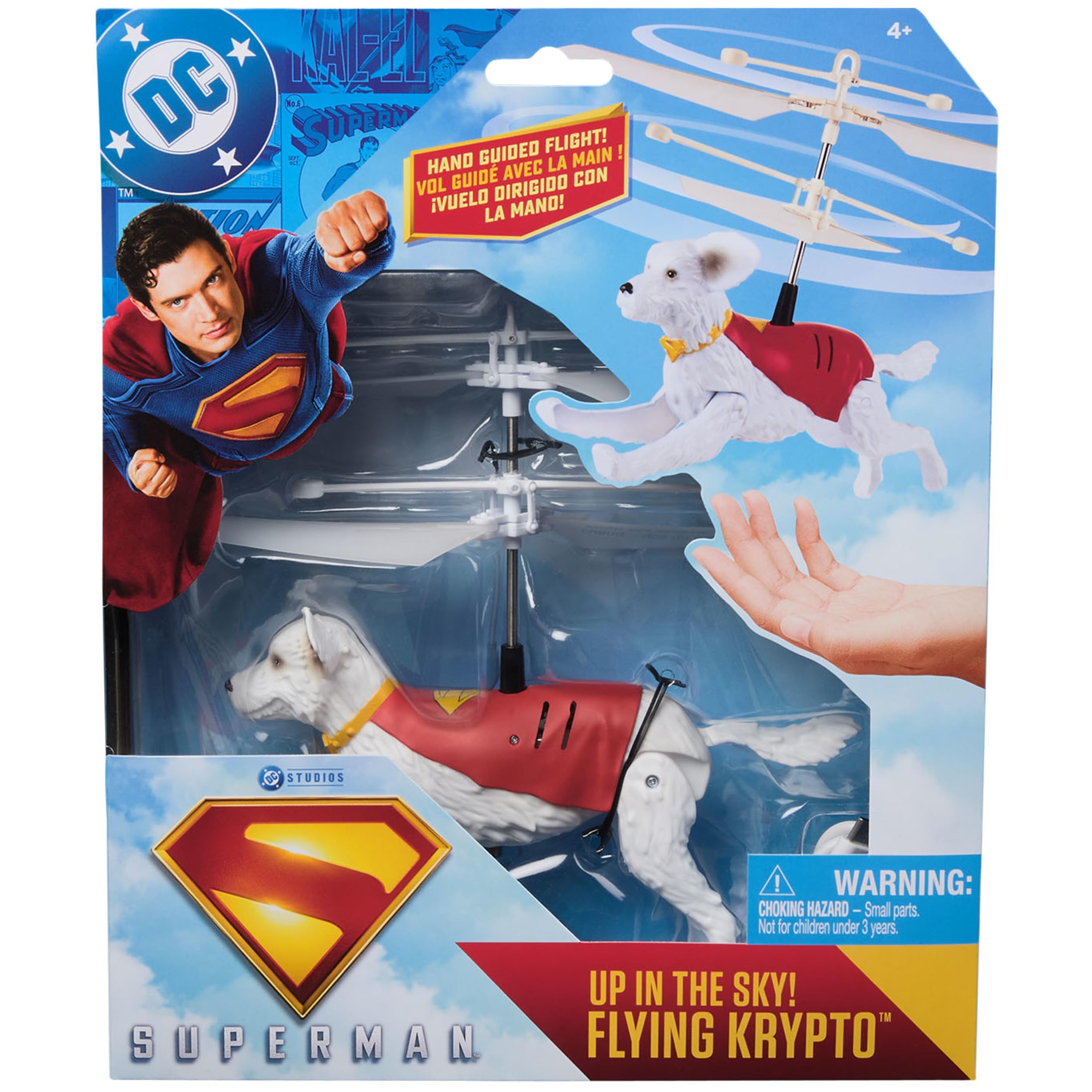 Rc Toy Dc Comics Superman Up In The Sky Flying Krypto 7,5 Cm
