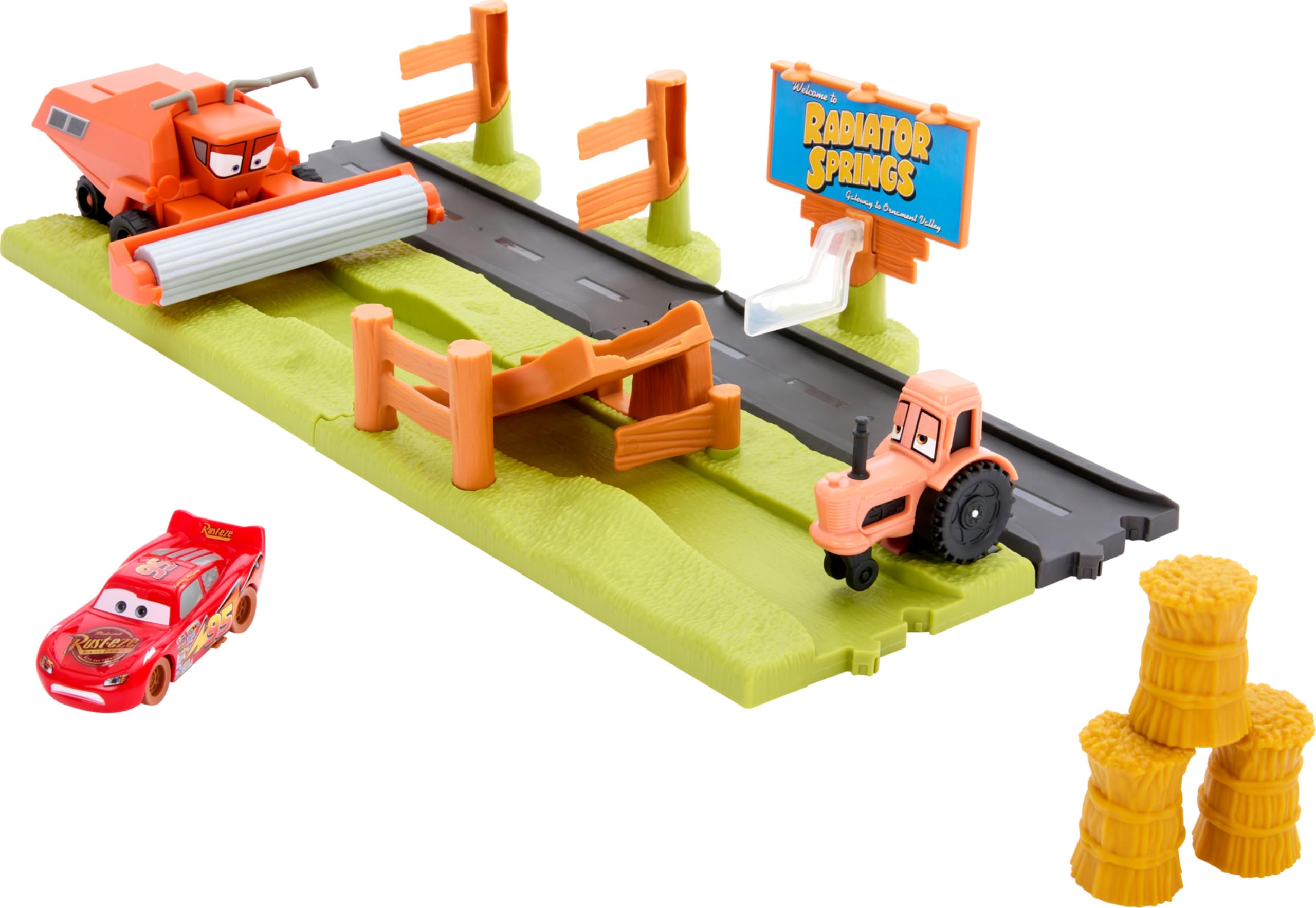 Playset Mattel Disney Pixar Cars Com 3 Veículos De Brinquedo Frank