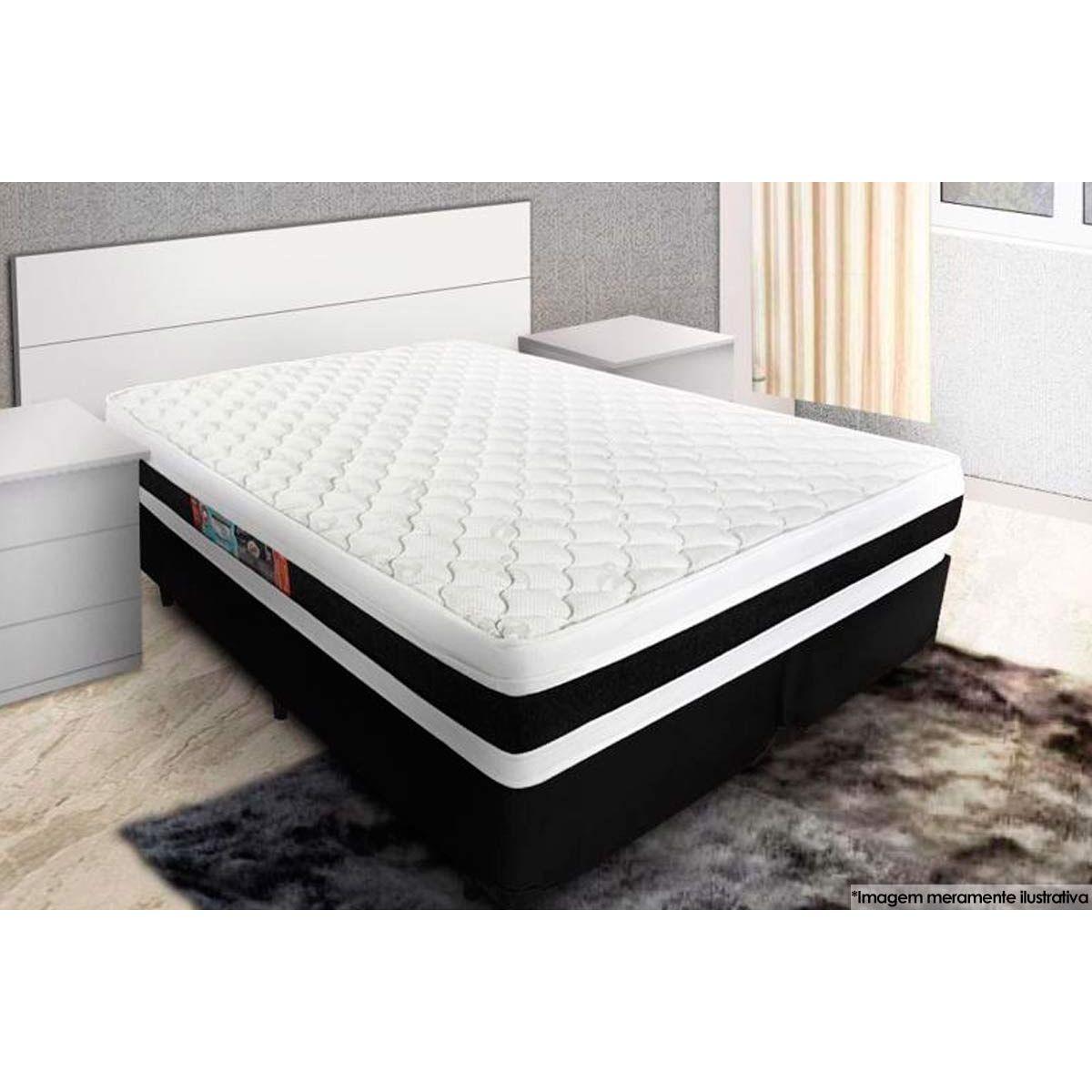 Colchão Castor D45 Black White AIR Double Face Casal 138 - Carrefour
