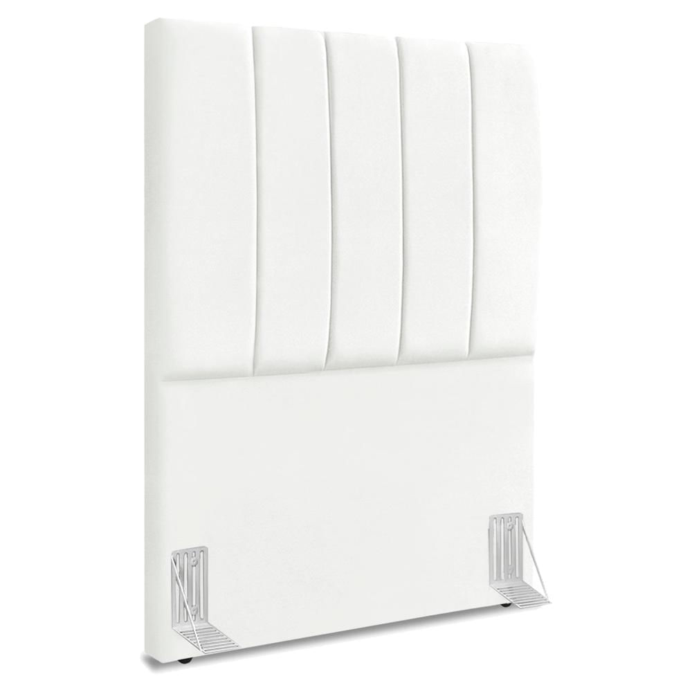 Cabeceira Solteiro 100 Cm Com Frame Dalia Suede Branco Artte