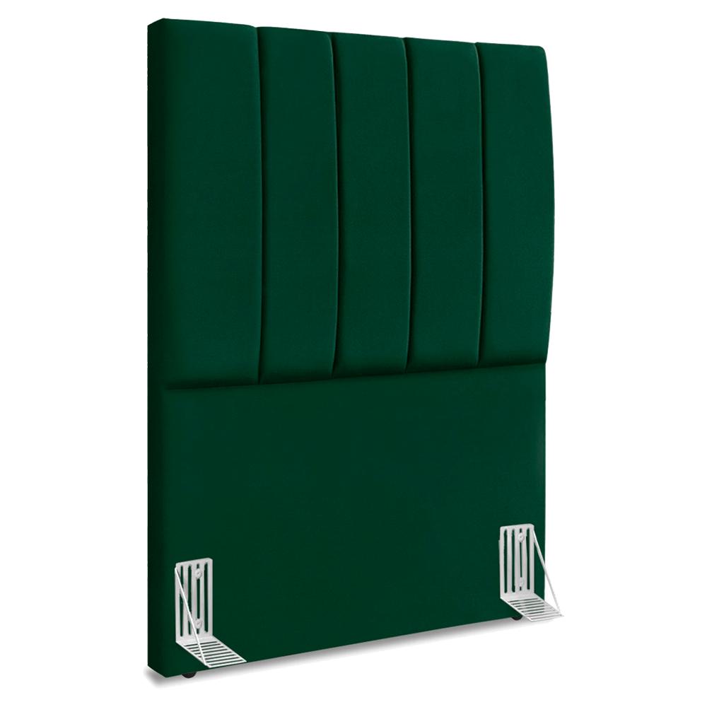 Cabeceira Solteiro 100 Cm Com Frame Dalia Suede Verde Artte