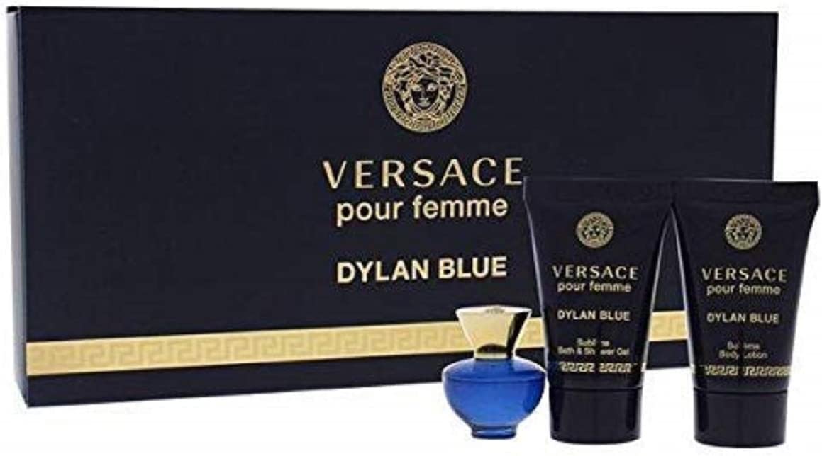 Conjunto De Perfume De Presente Versace Dylan Blue Eau De Parfum Para Mulheres