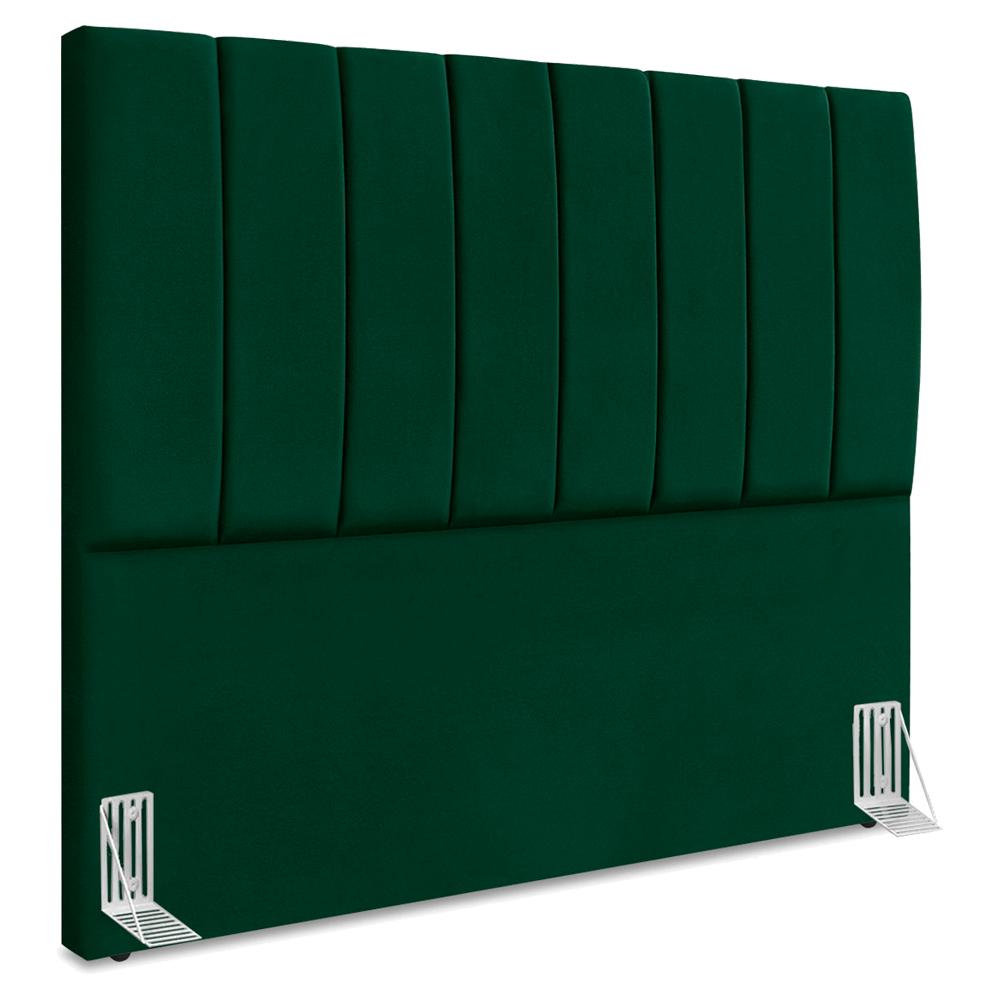 Cabeceira Queen 160 Cm Com Frame Dalia Suede Verde Artte