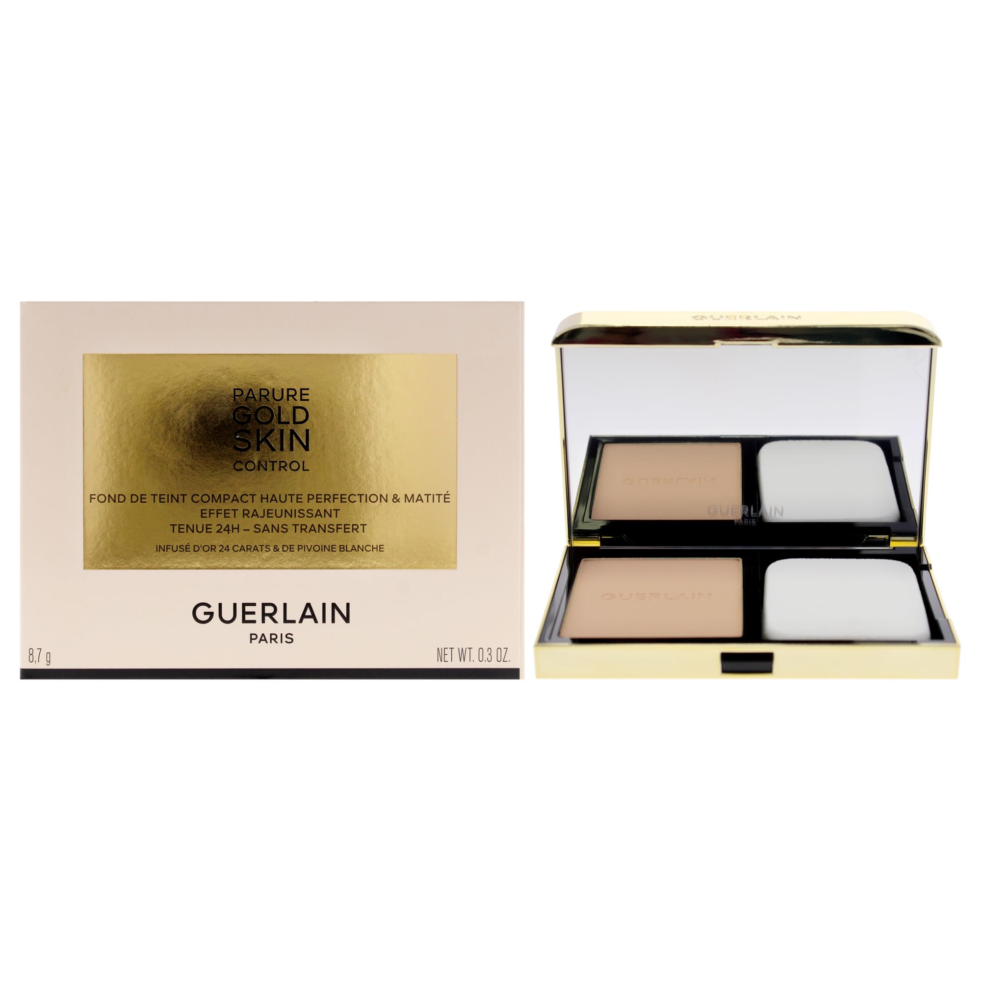 Base Compacta Guerlain Parure Gold Skin Control Matte