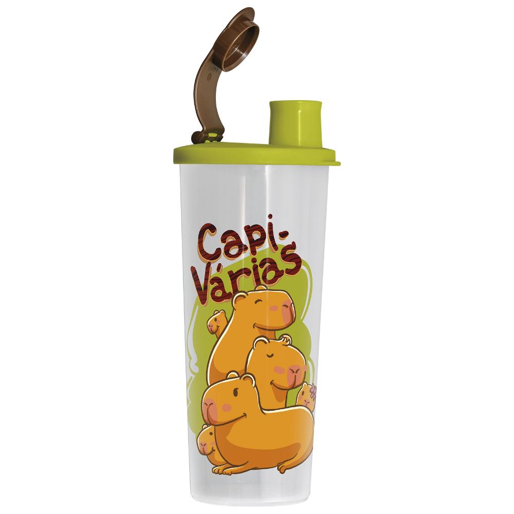 Copo Infantil Tupperware Com Bico Kids 470ml Capivaras