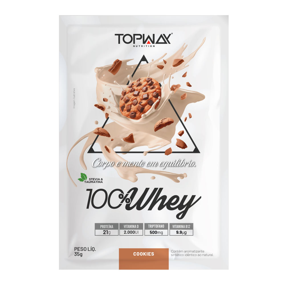 Whey Protein Topway 100% Whey Sabor Cookies 35g