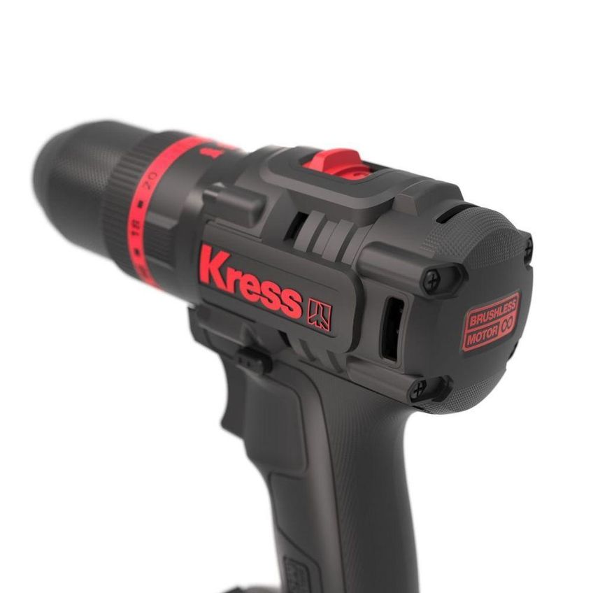 Parafusadeira-furadeira De Impacto 20v Kress Kuc30.1 Bl Motor Combo Completo, Potente E Profission - imagem 4