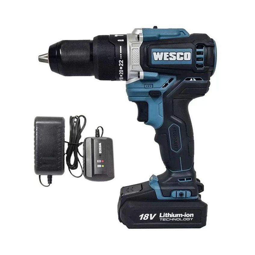 Furadeira Parafusadeira De Impacto 1-2 Bateria 18v Wesco Ws2319 - imagem 2