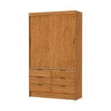 Guarda Roupa Sevilha 2 Portas De Correr Sem Espelho Carioca Moveis Cinamomo