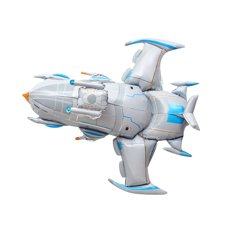 Desenho Inflável De 103x97cm Da Nave Espacial Foil Balloon 4d