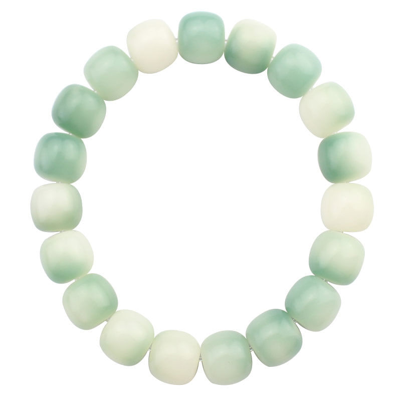 Pulseira De Miçangas Bodhi Root Para Homens E Mulheres Com Gradiente Verde