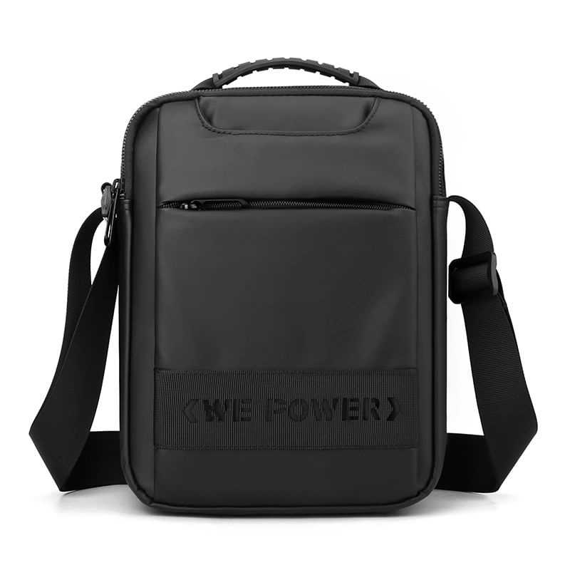 Bolsa Messenger Wepower Business Nylon Resistente À Água Preta