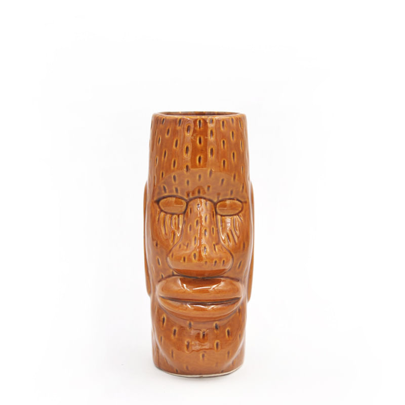 Caneca Tiki Ceramic Moai Statue Design Com Capacidade De 350 Ml