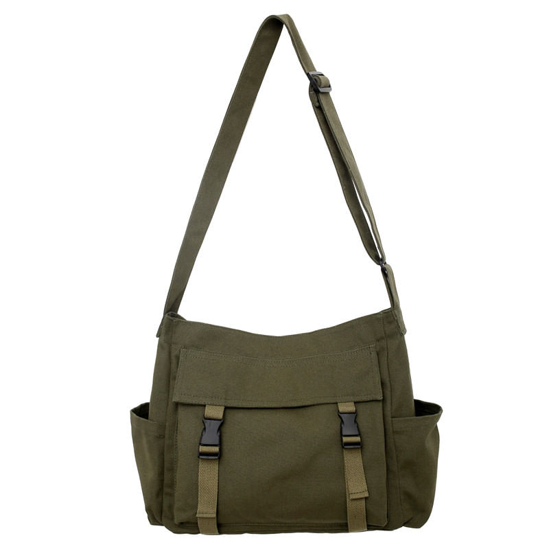 Bolsa Messenger De Lona Vintage Para Mulheres, De Ombro Casual