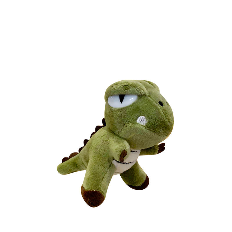 Chaveiro De Pelúcia, Desenho Animado, Dinossauro T-rex, Verde, 13 Cm