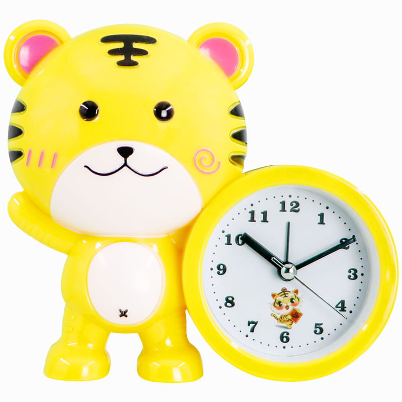 Despertador Creative Cute Tiger Yellow Cartoon Design