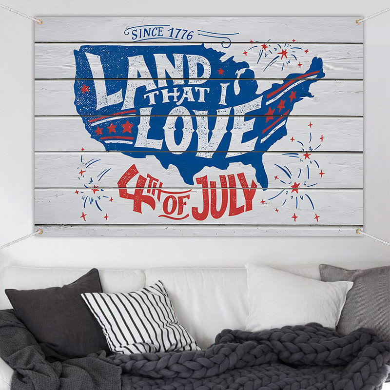 Mapa De Tapeçaria Para Pendurar Na Parede Land That I Love Usa 180x110cm