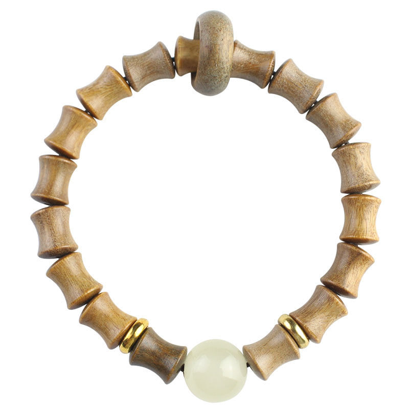 Pulseira Bamboo Joint Bead 10x12mm Para Homens E Mulheres