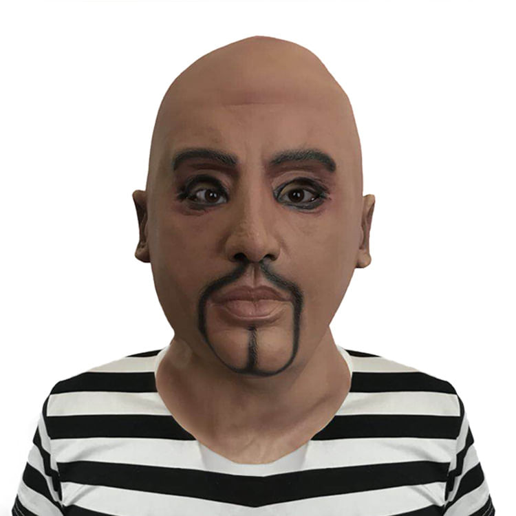 Material De Resina Para Máscara De Cosplay Gangster Bald Man