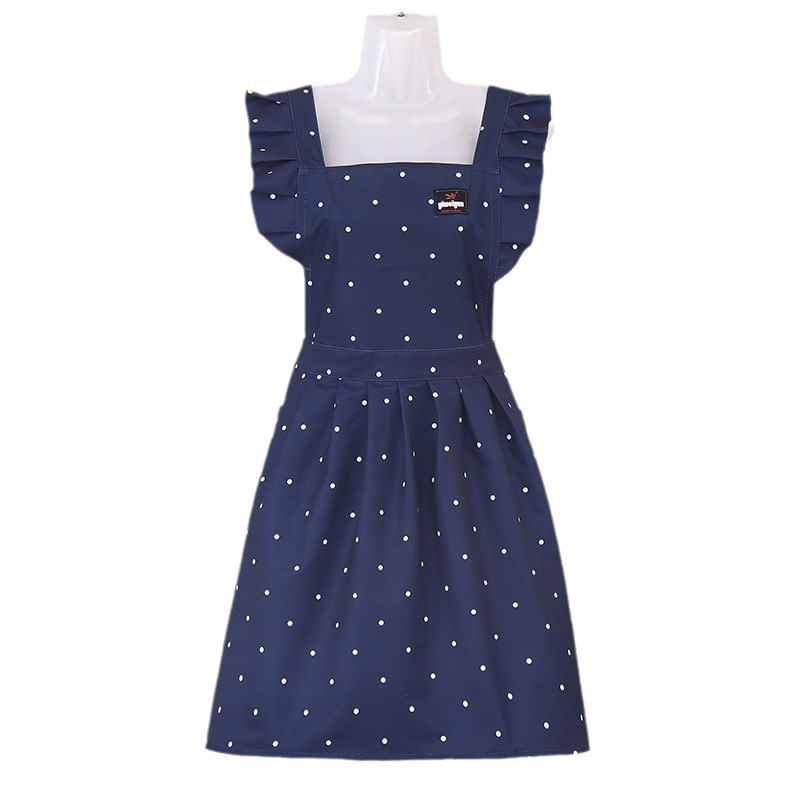 Avental, Vestido De Princesa De Bolinhas De Estilo Francês Para Mulheres