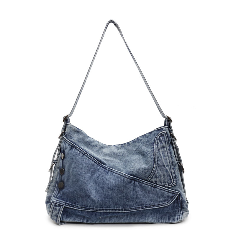 Bolsa Messenger, Jeans Vintage Para Mulheres, Bolsa De Ombro Casual