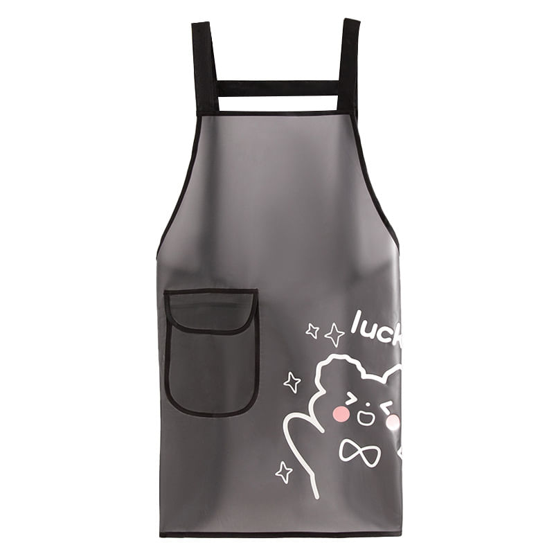 Avental Fofo De Tpu Impermeável Para Mulheres, Estilo Coreano, Resistente A Óleo