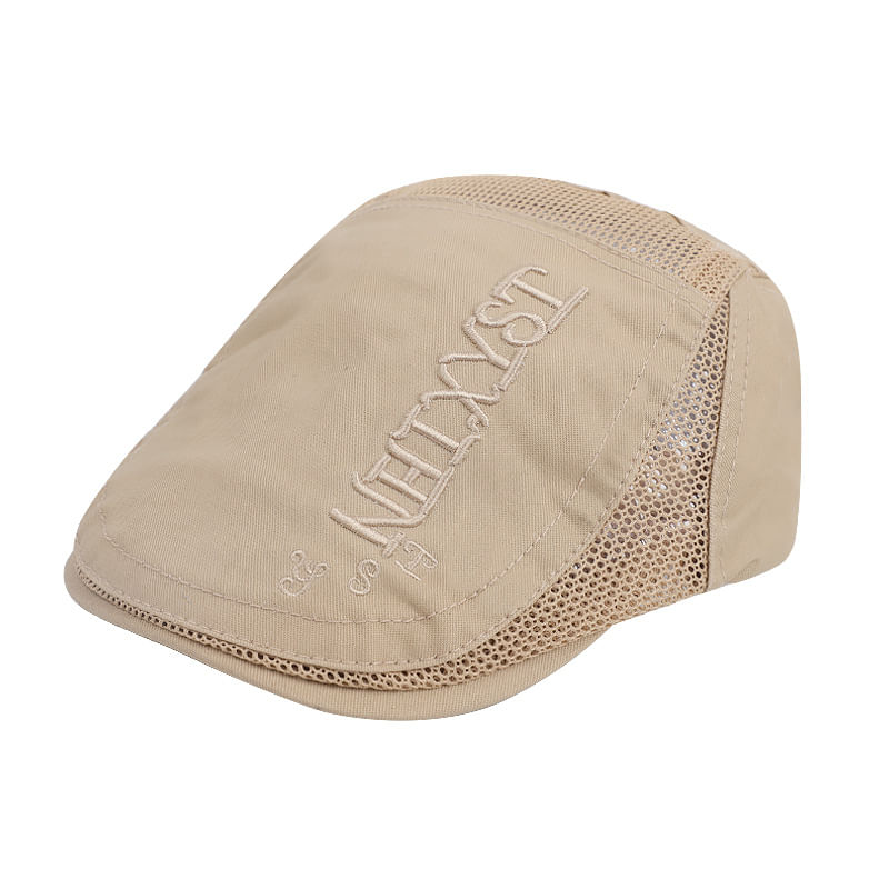 Algodão/jeans Bege De Malha Plana Para Homens - 54-58cm