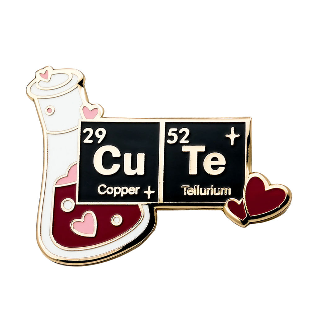 Broche Pin Cute Chemistry Alloy Lapel Badge