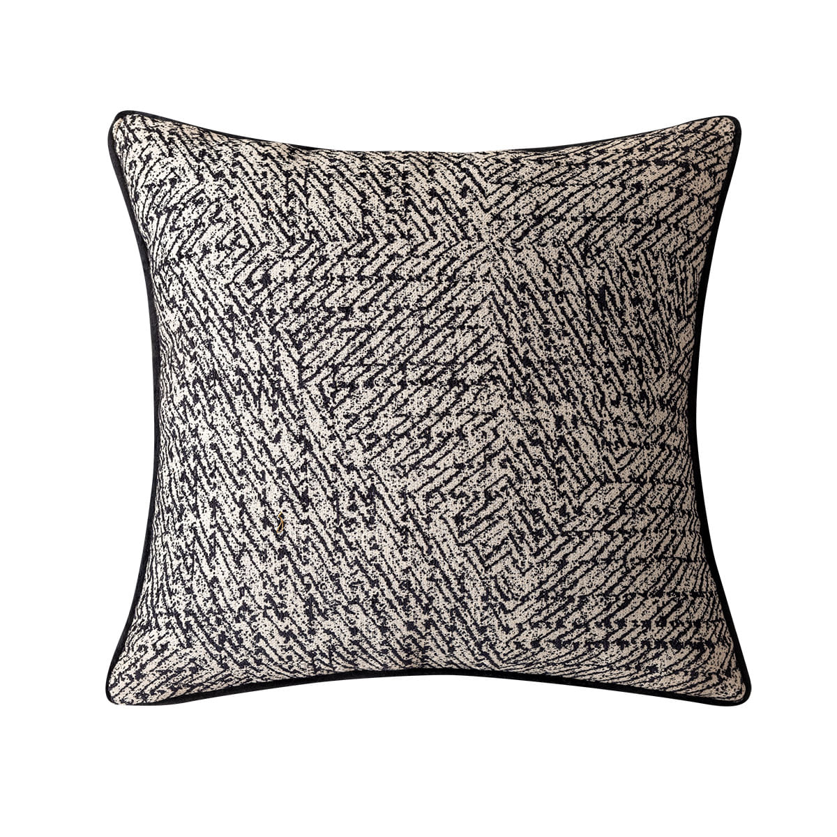 Capa De Travesseiro Geométrica Moderna Em Preto E Branco 45x45cm