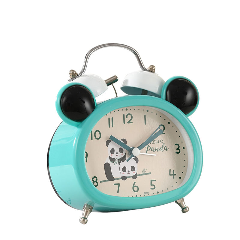 Despertador Cute Panda Design Mechanical Com Campainha